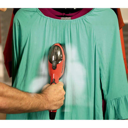 Plancha de mano a vapor que elimina malos olores y bacterias.