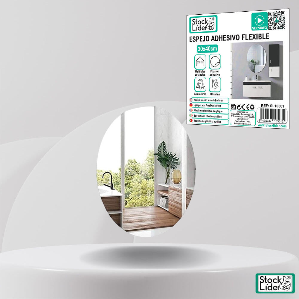 Espejo adhesivo flexible