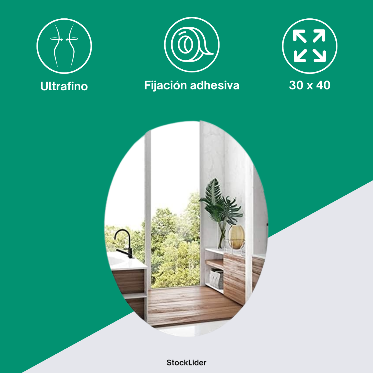 Espejo adhesivo flexible